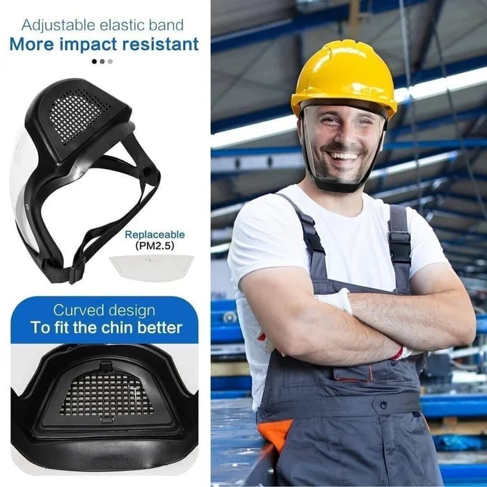 Face shield mask transparent – occupational safety | Bowlift