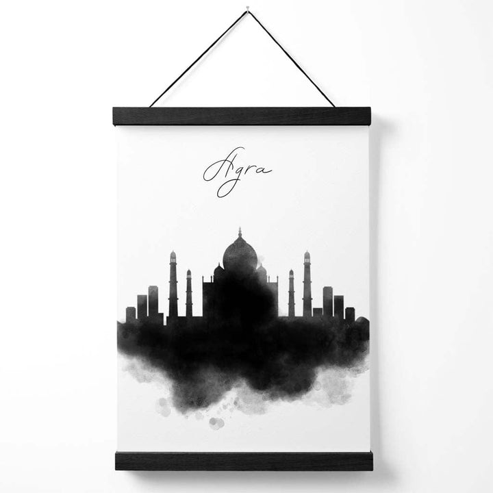 Agra Watercolor Skyline City Poster with Hanger | Bowlift