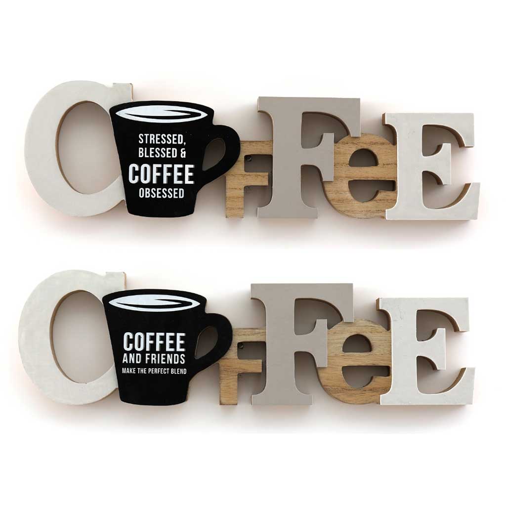 Kaffe' Wood Ornament Decoration 40cm | Bowlift