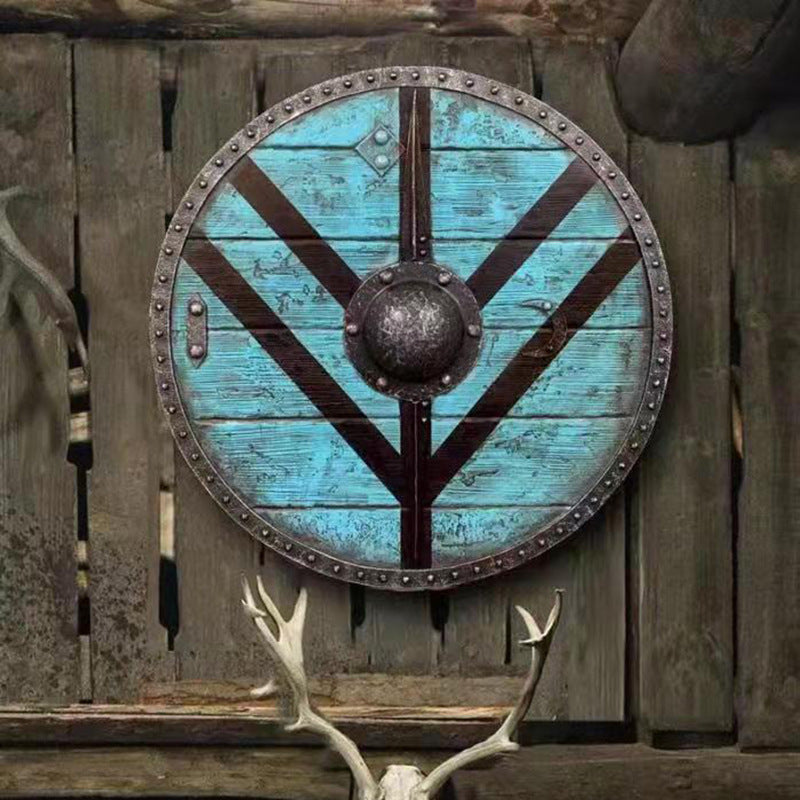BowLift | Eivor Valhalla Raven Battle Damaged Viking Wooden Shield 30CM
