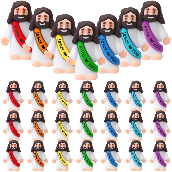 BowLift | Mini Jesus Figurines With Jesus love You Slogan