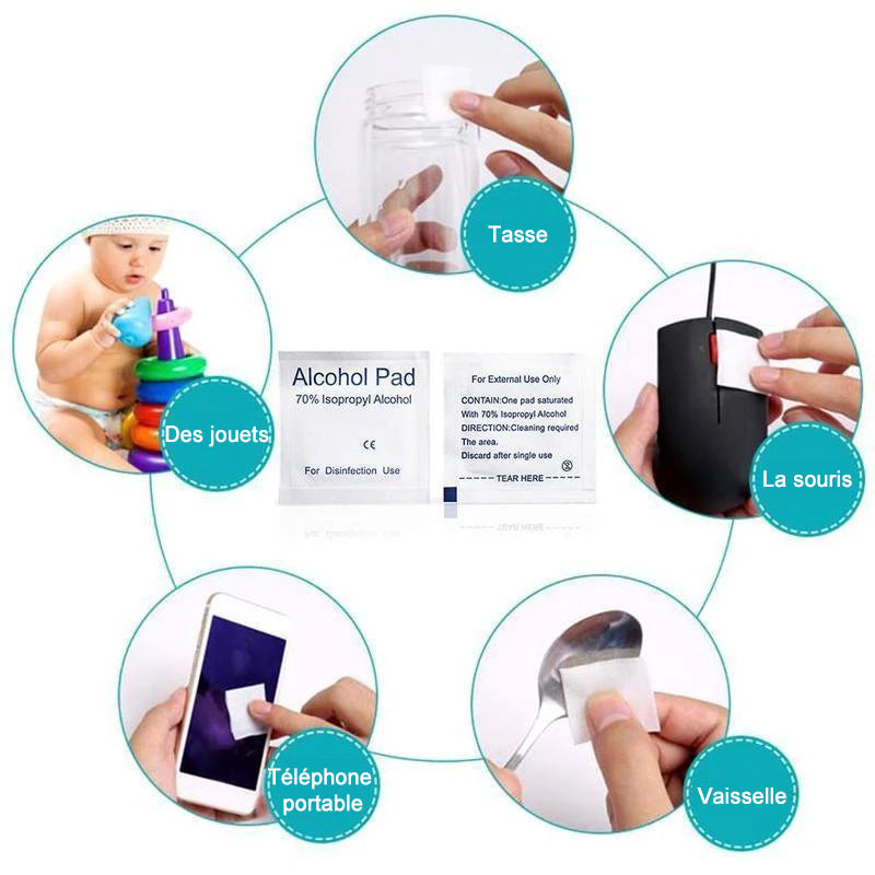 Single-use disinfecting wipe | Bowlift