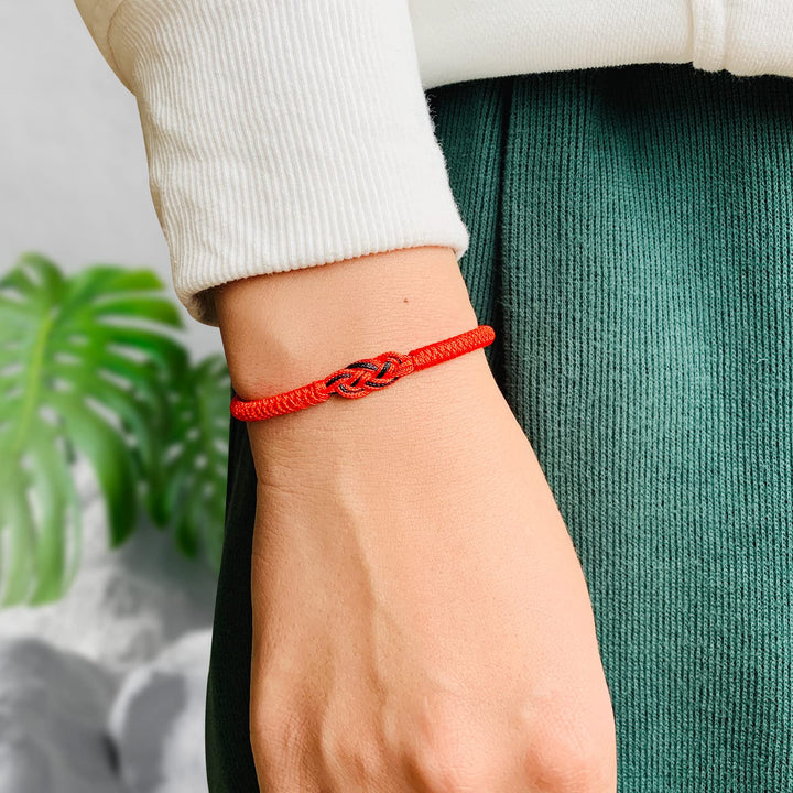 BowLift | Minimal Red Thread Of Fate Couples Bracelet