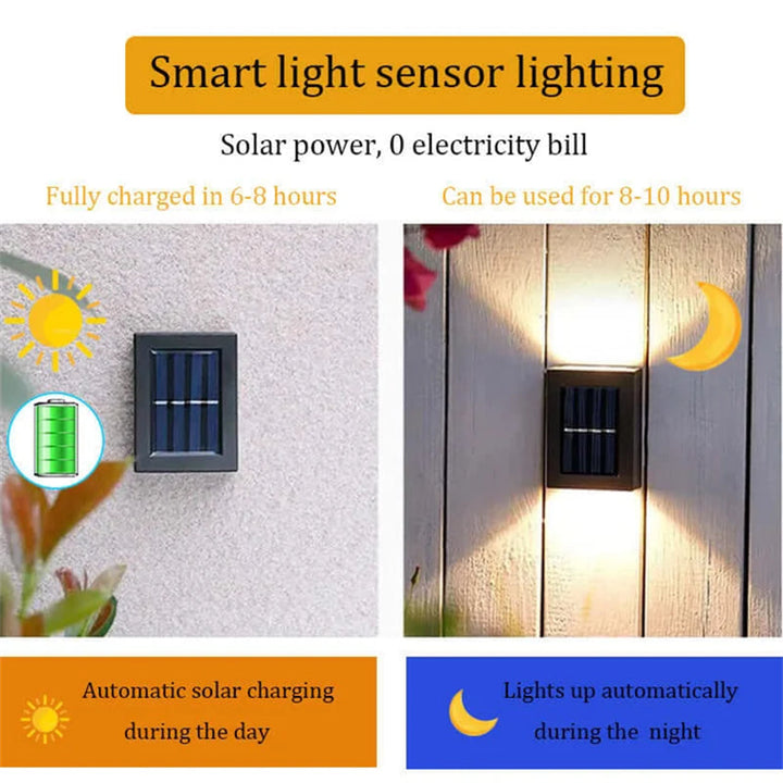BowLift | Waterproof Solar Powered Outdoor Patio Wall Decor Light
