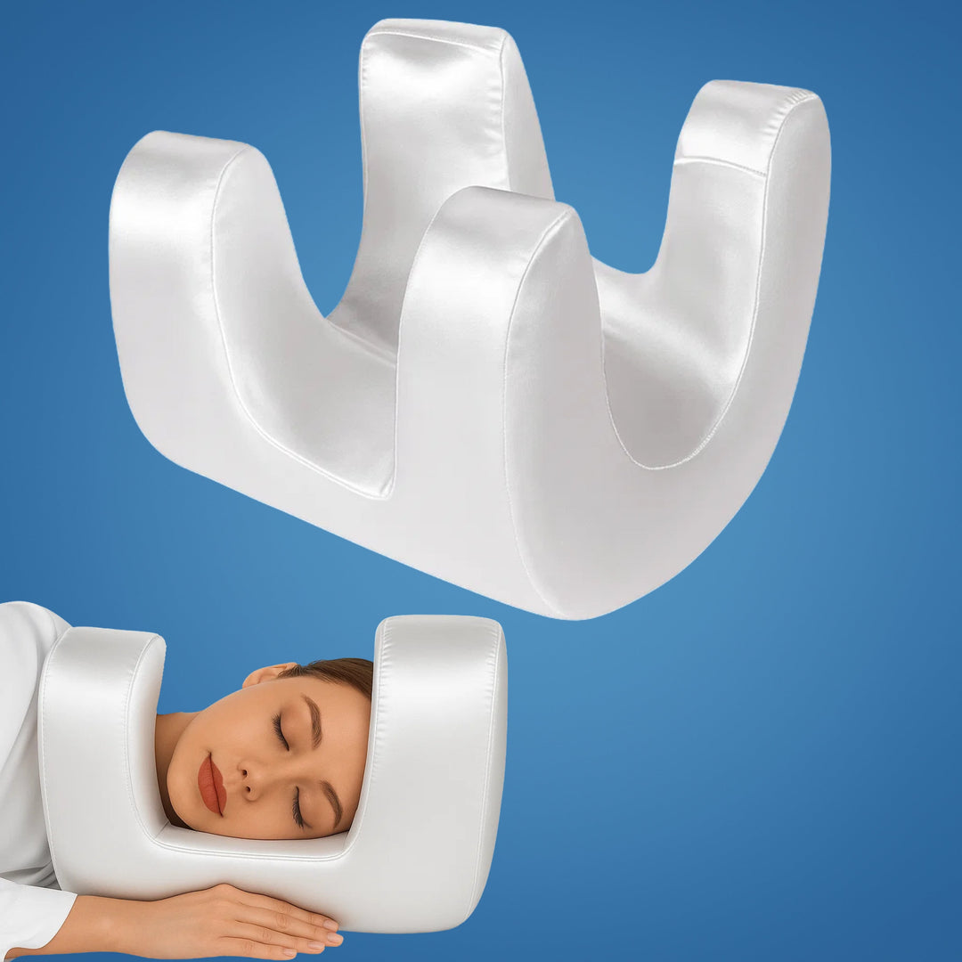 DermSleep | Anti‑Wrinkle Beauty Pillow – Cooling Memory Foam – Ergonomic Contour – Skin Care Support – Side & Back Sleepers Bowlift