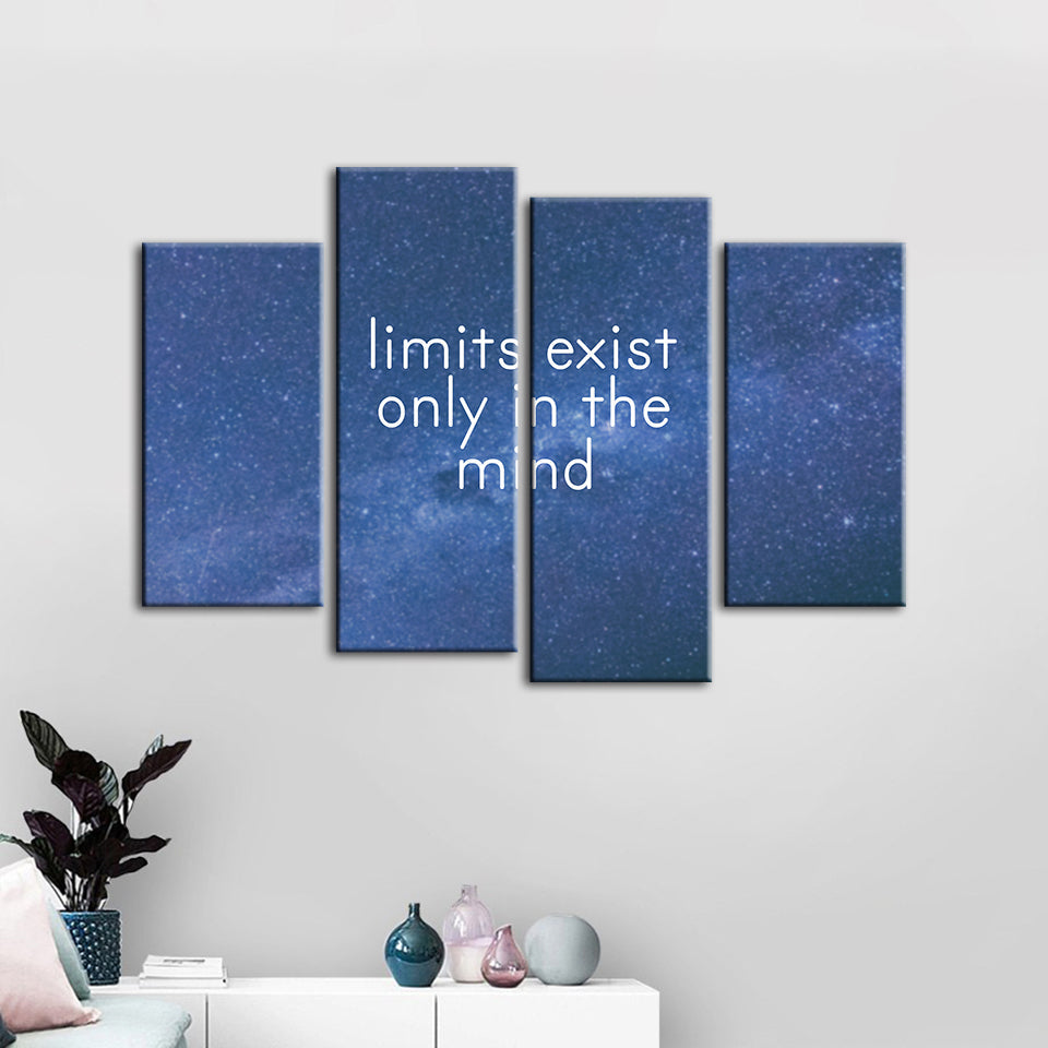 Only In The Mind 4 Piece - Canvas Wall Art Painting | Bowlift