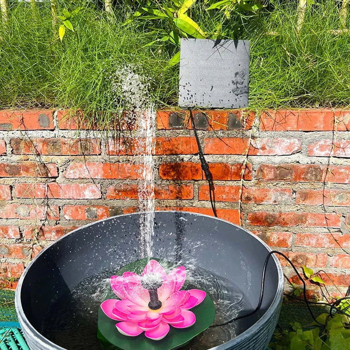 BowLift | Lotus-shaped solar fountain pond decoration