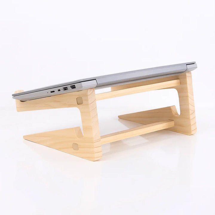 Ergonomic Neck Support – Ventilated Natural Wood – Prevents Overheating – Ideal for Home & Office Use Bowlift