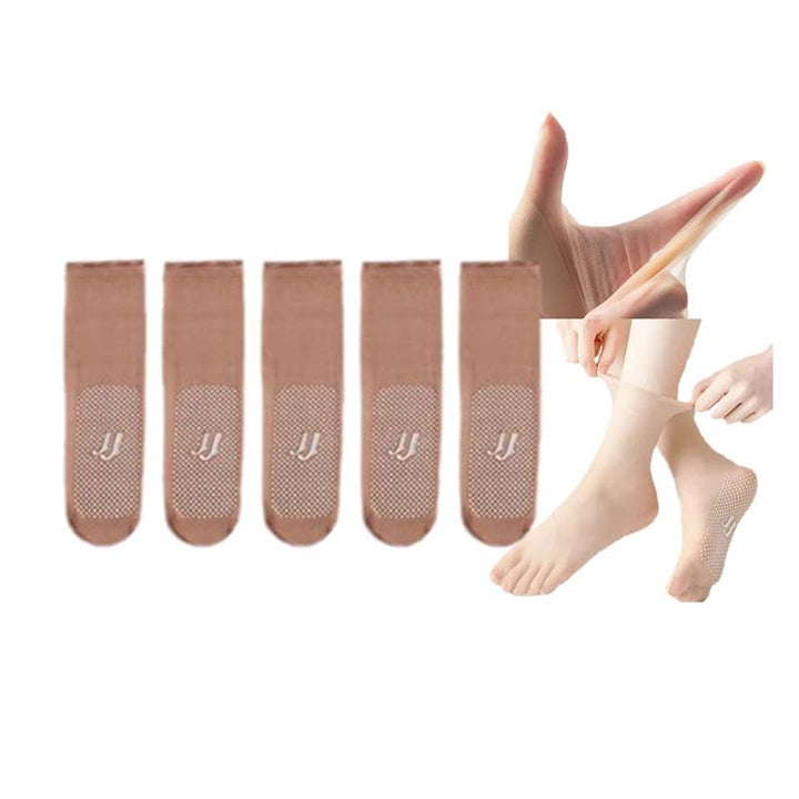 BowLift | Spring Summer Invisible Non-Slip Crystal Silk Socks