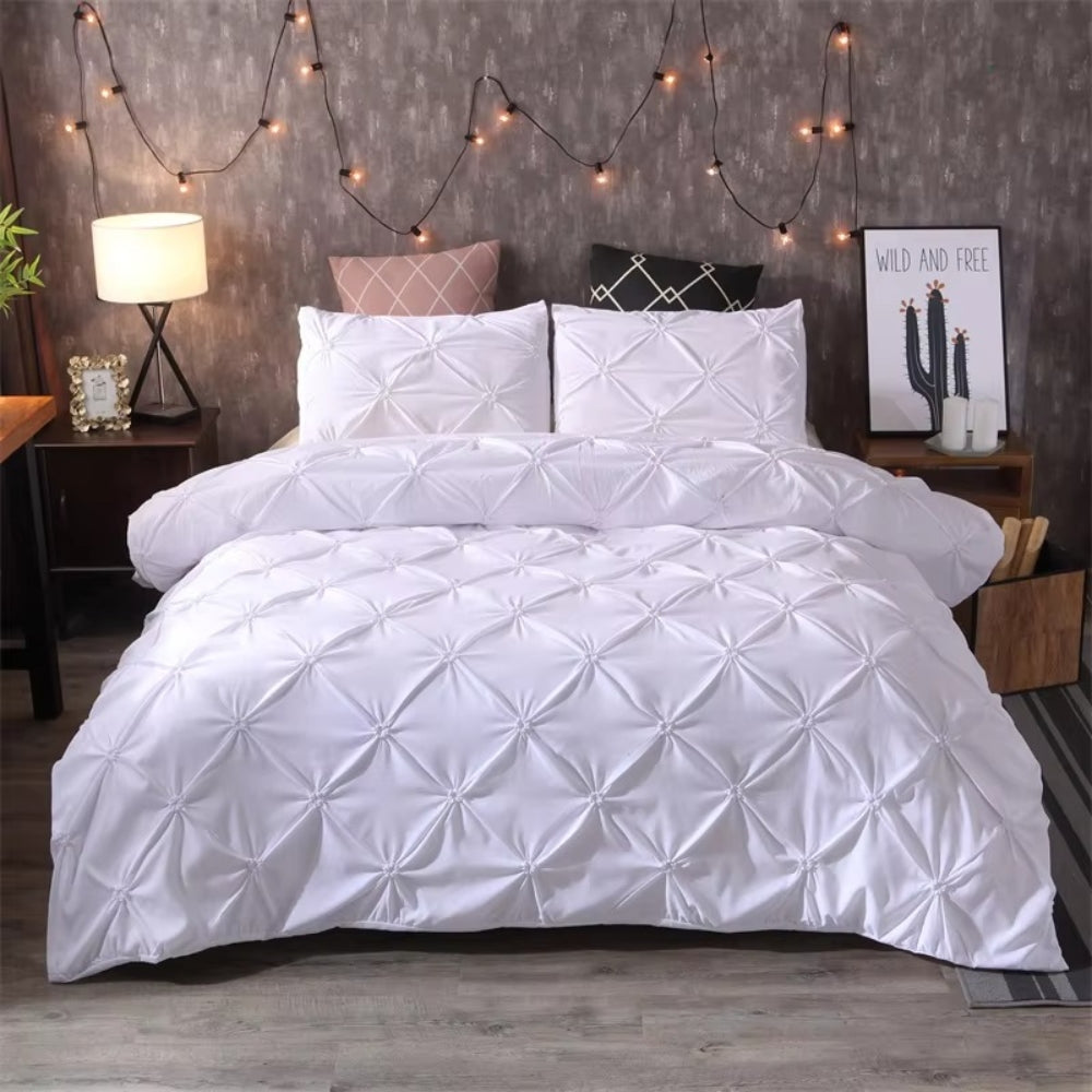 BowLift | Airweave Pintuck | 3pcs Duvet Cover Set