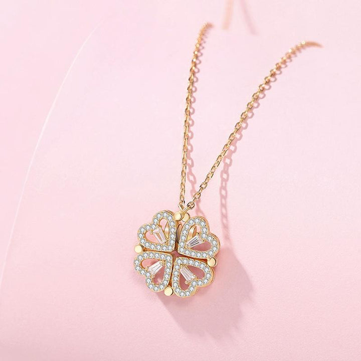 BowLift | Hollow Four Leaf Clover Necklace