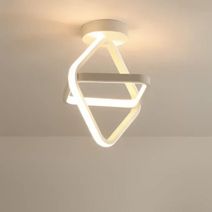 Modern LED Ceiling Lamp with Double Ring Design - Twilight Rings | Bowlift