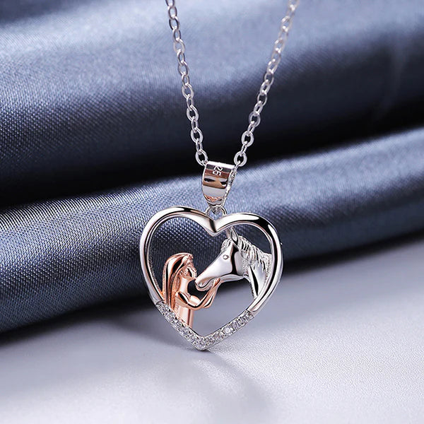 BowLift | Girl and Horse Necklace Chain