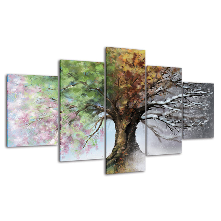 All Season Tree - Canvas Wall Art Painting | Bowlift