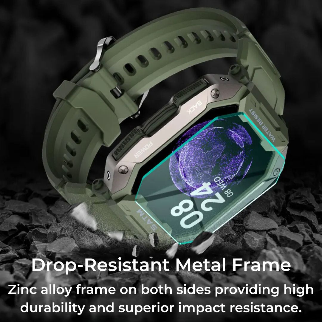 TactiX ARMY Series Smartwatch With Military Design | Durable GPS - Fitness Tracker - for Outdoor Adventures - Military Personnel and Tactical Use Bowlift