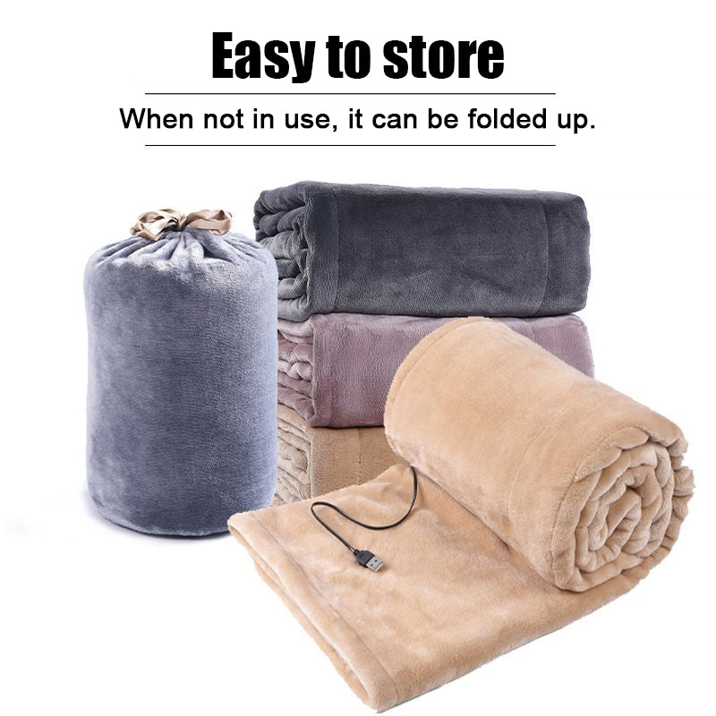 BowLift | Electrically heated flannel blanket with USB charging