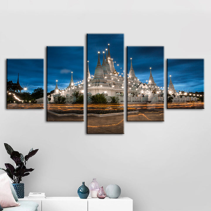 Shining Palace 5 Piece - Canvas Wall Art Painting | Bowlift