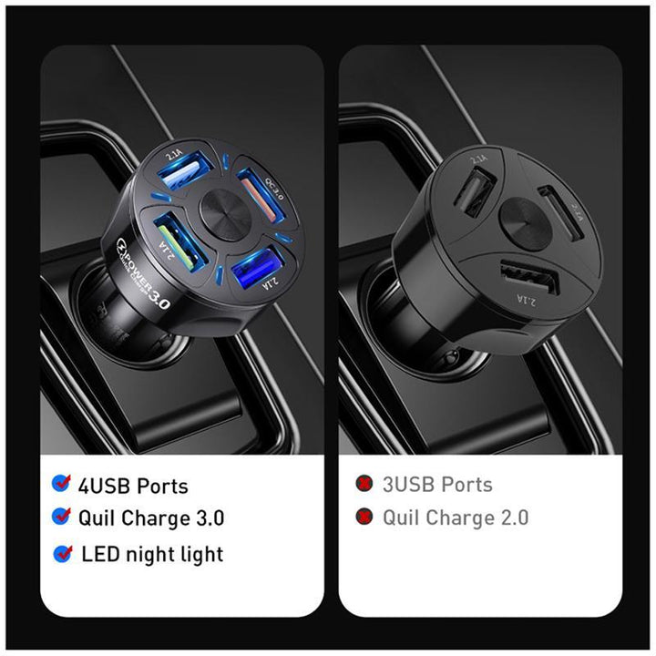 BowLift | 4-IN-1 Fast Charging Connector for Car
