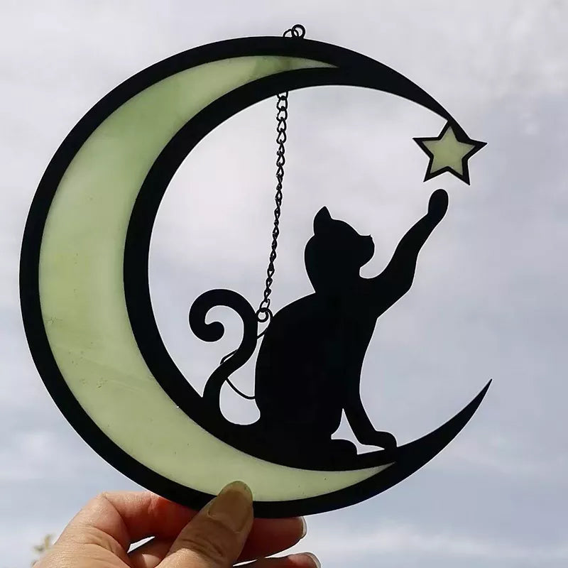 BowLift | Moon Cat Decoration Pendant made of Acrylic