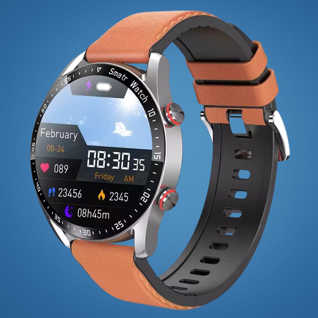 FitTrack | Non-Invasive Fitness Smart Watch - Tracks Physical Activity - Heart Rate - Sleep - Workout - GPS Notifications - Water Resistant Bowlift