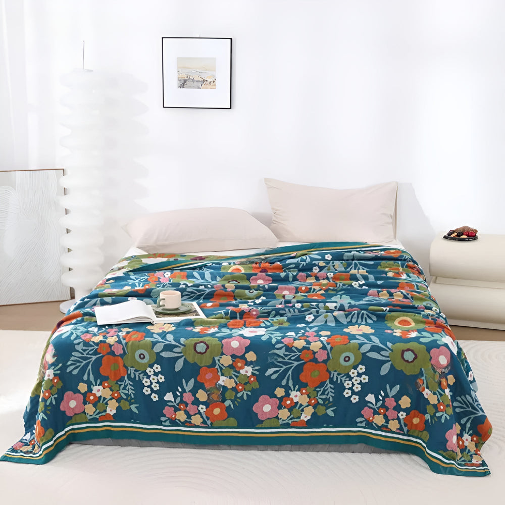 BowLift | Wildflower Botanical Bliss Cotton Blanket