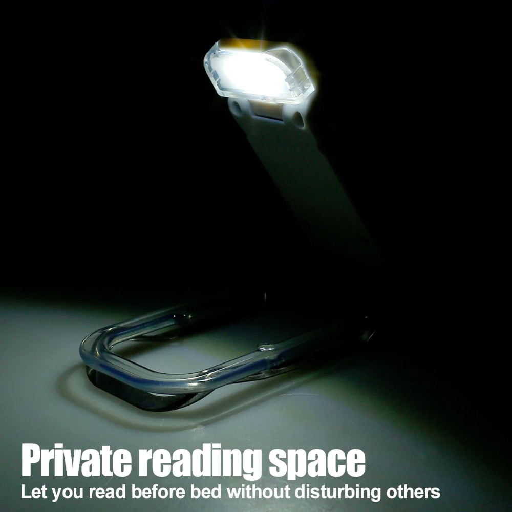 BowLift | Book Reading Lights - Adjustable LED Clip-on Rechargeable Book Light, USB Powered for Reading in Bed, Best for Bookworms and Kids