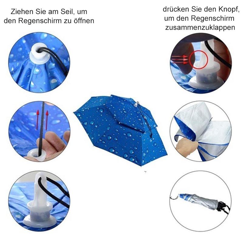BowLift | Rain umbrella hat for fishing and gardening