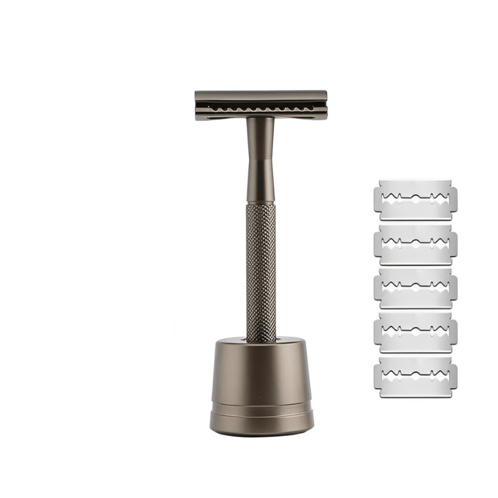 BowLift | 5-blade luxury razor in rose gold, silver, black & grey