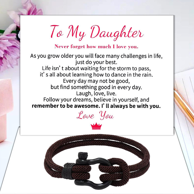 BowLift | TO MY DAUGHTER LOVE YOU FOREVER NAUTICAL Watch