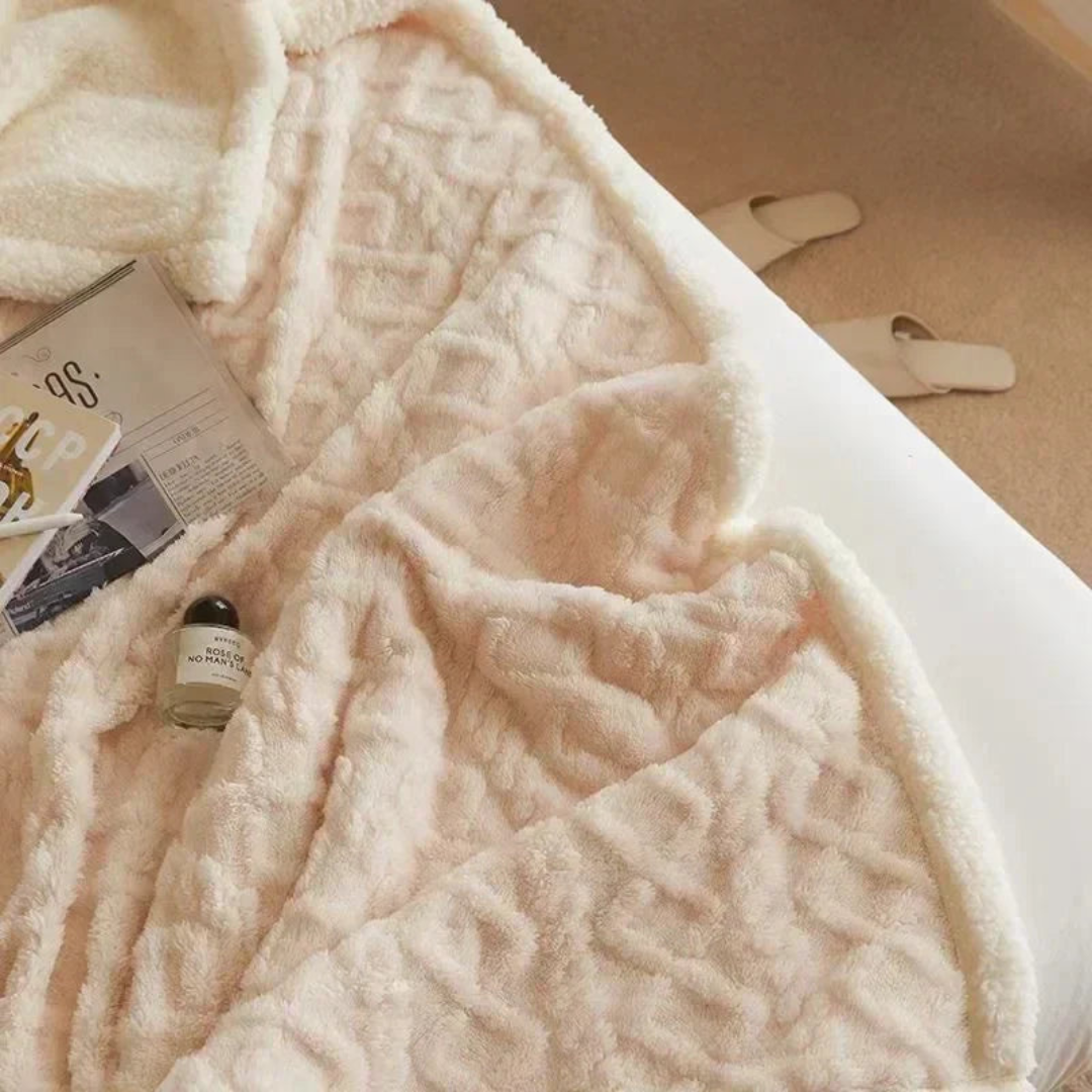BowLift | Thick Warm Fleece Blanket Soft Stylish for Bedroom and Sofa