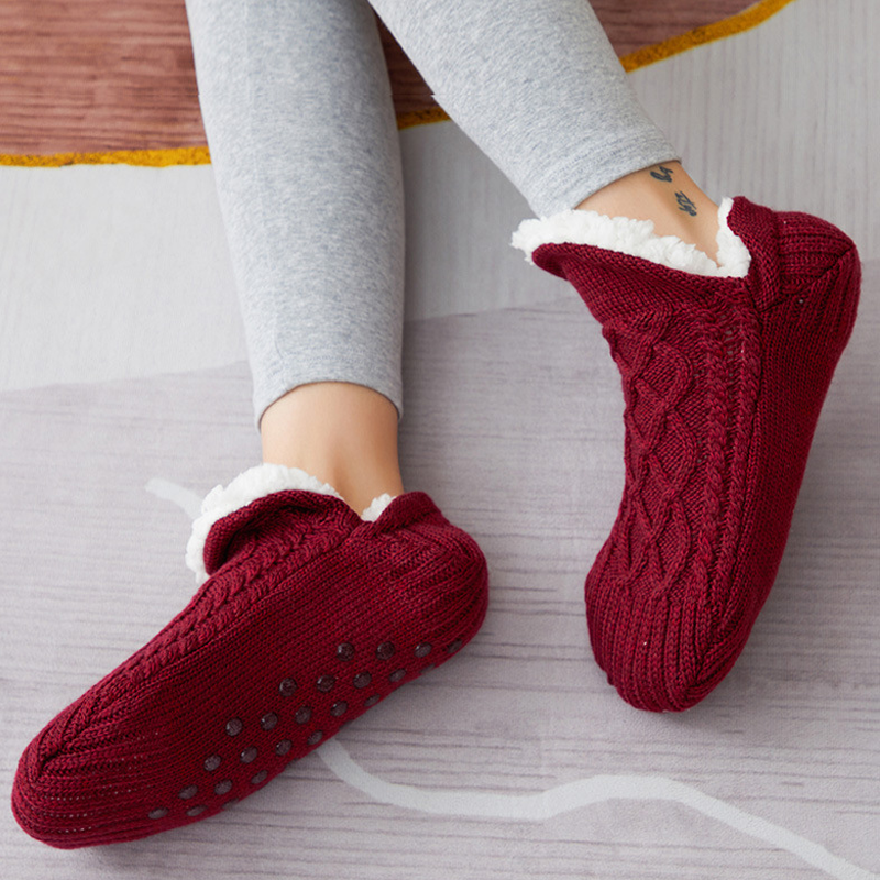 BowLift | New Woven And Velvet Indoor Socks Slippers