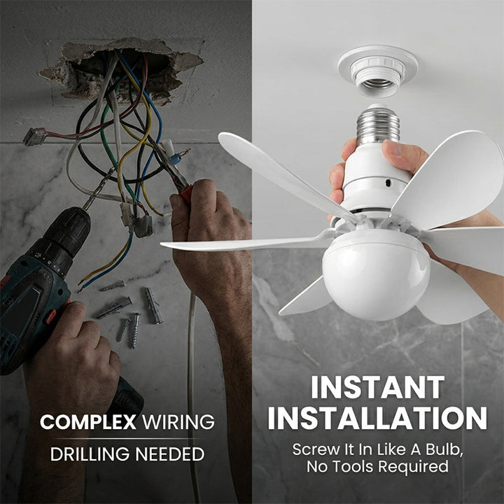 Modern Low Profile Ceiling Fan Light | Bowlift