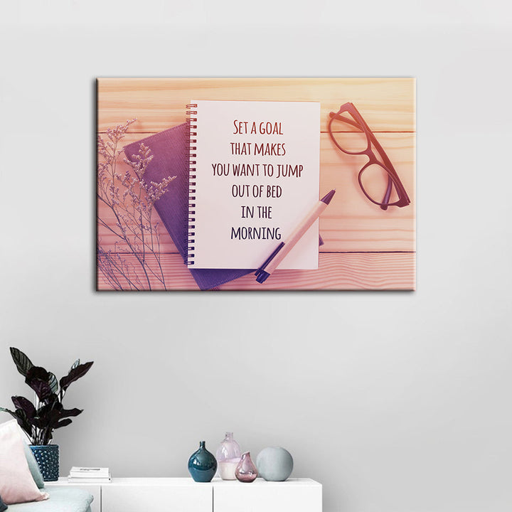 Set A Goal - Canvas Wall Art Painting | Bowlift