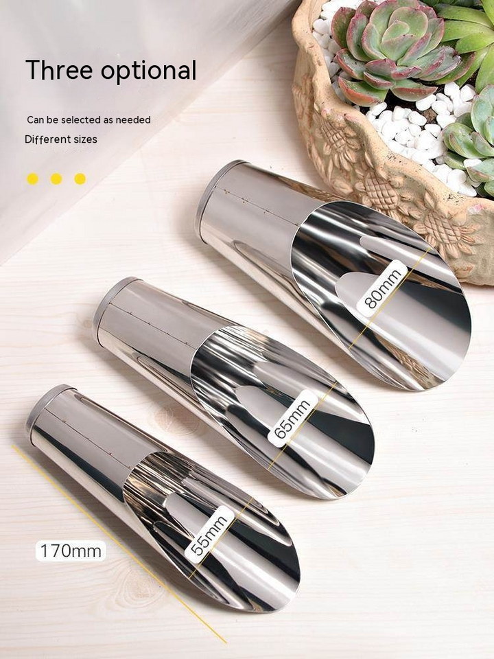 BowLift | Stainless Steel Scoop for Potting Soil – Robust Planting Scoop for Garden and Balcony