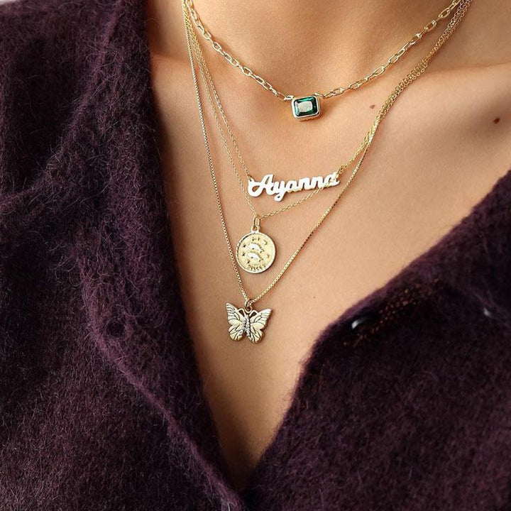 BowLift | Butterfly Initial "A" Necklace