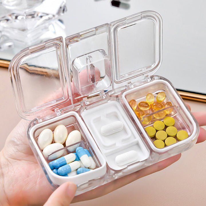 Rectangle Pill Case Organizer Container | Bowlift