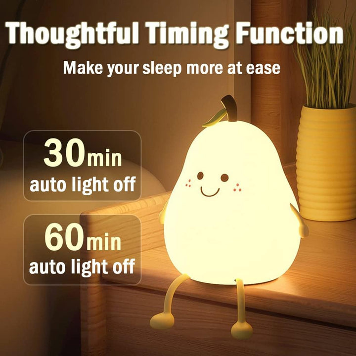BowLift | Chic PearGlow Night Light with USB Charger and Warm White Light