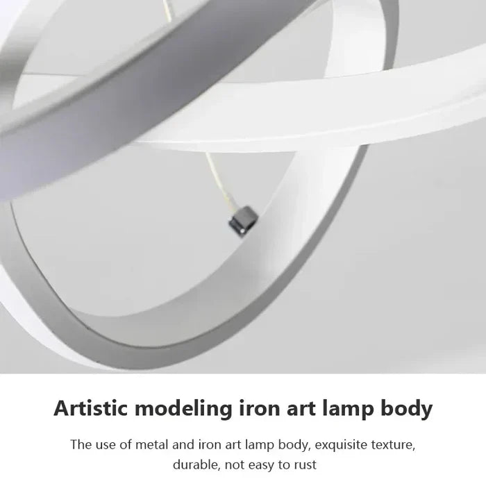 Modern LED Ceiling Lamp - WaveGlow | Bowlift