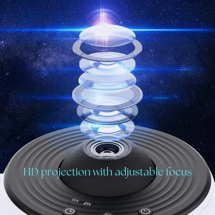 BowLift | Galaxy Projector with 360° Rotation - Stunning Room-Wide Night Sky View