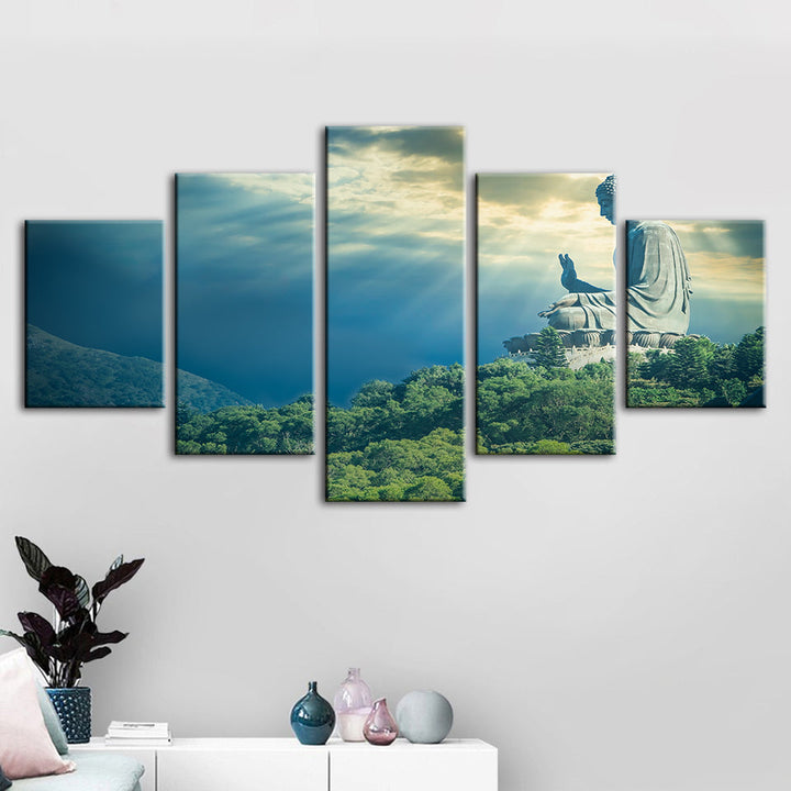 Secret Sky 5 Piece - Canvas Wall Art Painting | Bowlift