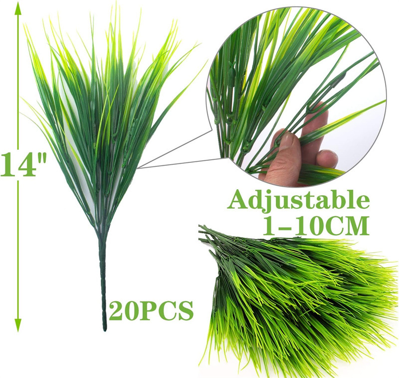 BowLift | Artificial Wheat Grass Plant Made of Plastic – Decorative Grass for Garden, Home and Outdoor Area