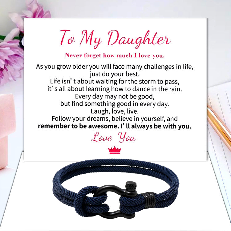 BowLift | TO MY DAUGHTER LOVE YOU FOREVER NAUTICAL Watch