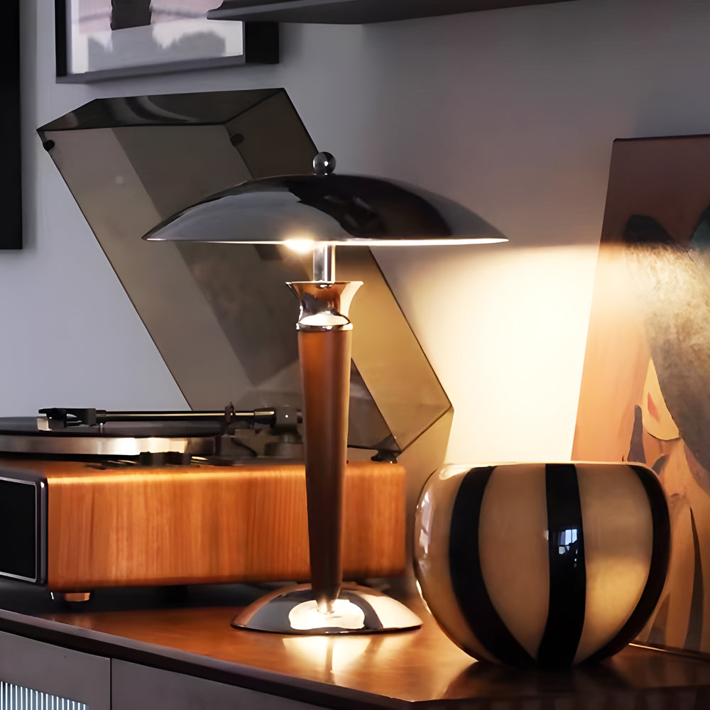 BowLift | Retro Paquebot Mushroom Table Lamp with Dimming Function