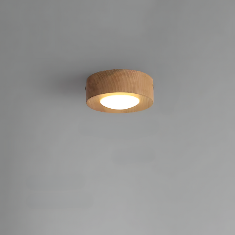 BowLift | | Walnut ceiling lamp with LED spotlights