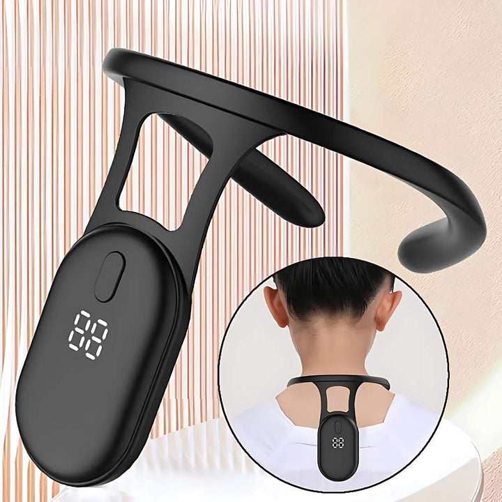 PosturePlus Neck and Back Posture Corrector | Real-Time Feedback - Neck Support and Spine Alignment Bowlift
