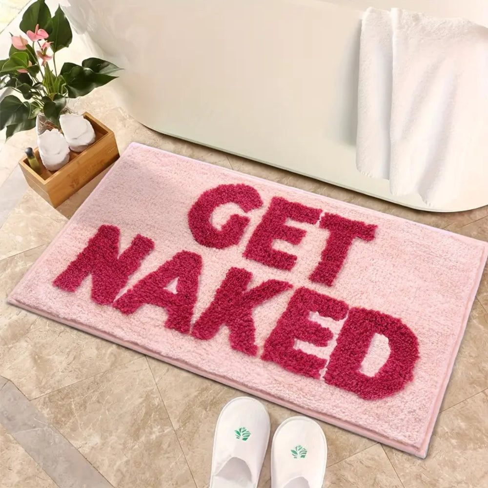 BowLift | "Get Naked" Funny Bathroom Mat