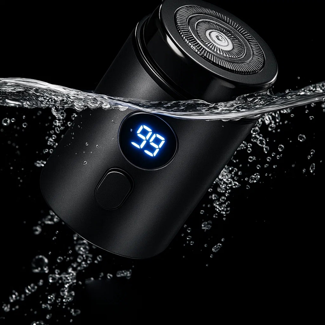 Compact USB Shaver – Waterproof IPX7 – Smooth Portable Grooming for Men with Close Shave Comfort Bowlift