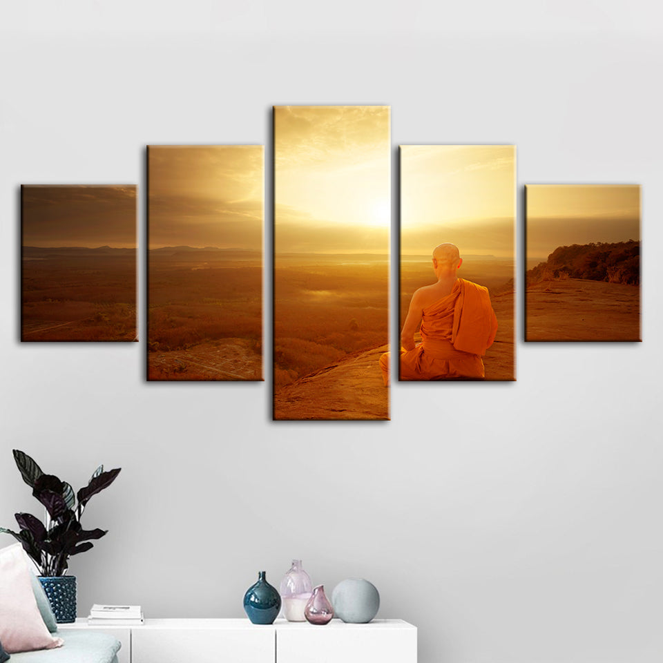 Warm Morning 5 Piece - Canvas Wall Art Painting | Bowlift