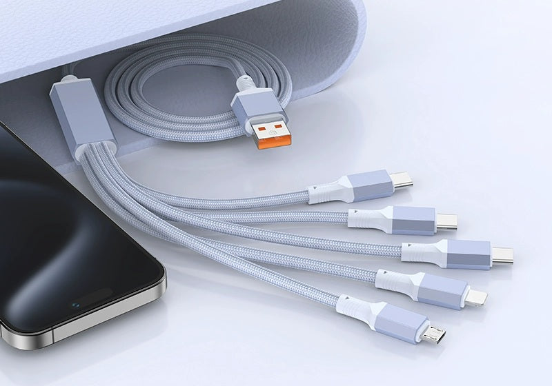 BowLift | 100W Fast-Charge 5-in-1 Data Cable- Power Up