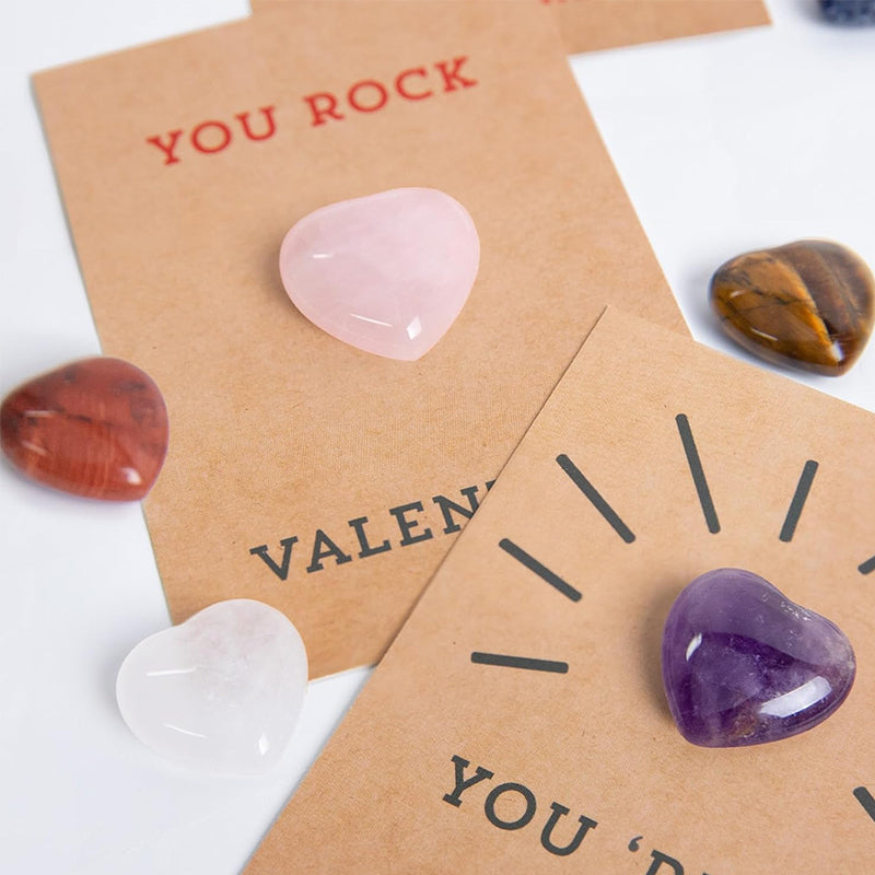 BowLift | 24-pack Valentine's Day cards with heart-shaped crystals